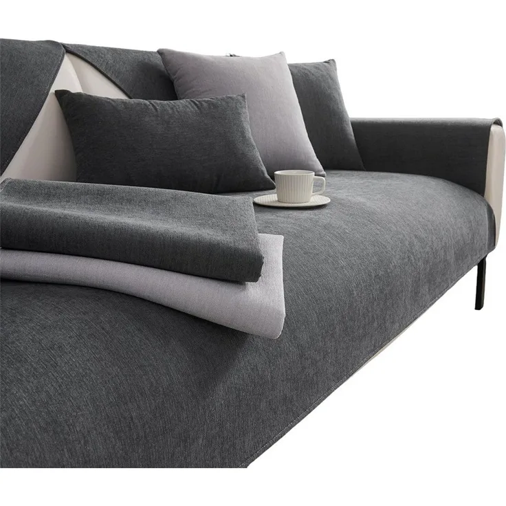Agger Sofaschoner Sofa Überzug Weiche Chenille Sofabezug Hund Katze Sofaschoner, Anti Rutsch Vintage Couch Überzug für 1 2 3 4 Sitzer Sofa