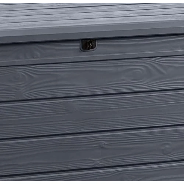 Kissenbox 454L Grau Garten Truhe Außen Aufbewahrung Deckel Kiste Geräte Auflagen – Bild 7