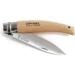 Opinel Garden N°08 - Messer - Buchenholz - 8.5 cm - kleine schwarze Striche, Grifffarbe Hellgelb bis Rosa
