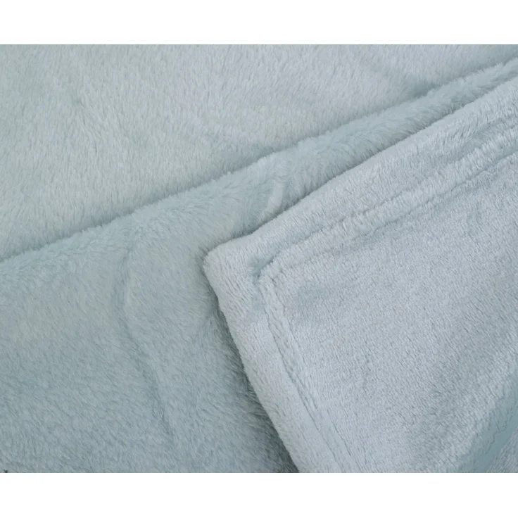Premium Memphis Decke/Wohndecke, 100% Polyester, 150x200 cm, aqua – Bild 2