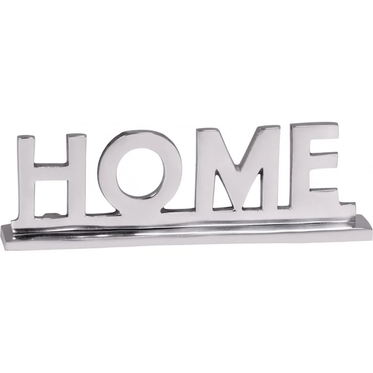 Dekofigur >Home I< (L/B/H: 22x7x4 cm) in Silbern aus Aluminium - 22x7x4 (LxBxH) – Bild 1
