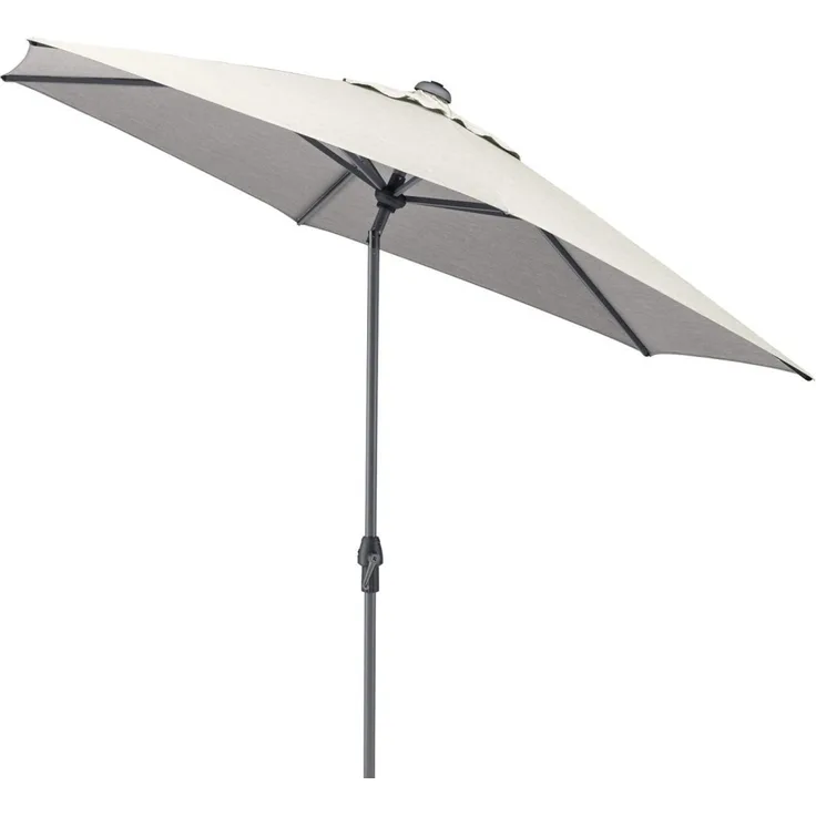 EASY ALLROUND Kurbelschirm Ø 270 cm anthrazit/ hellgrau meliert