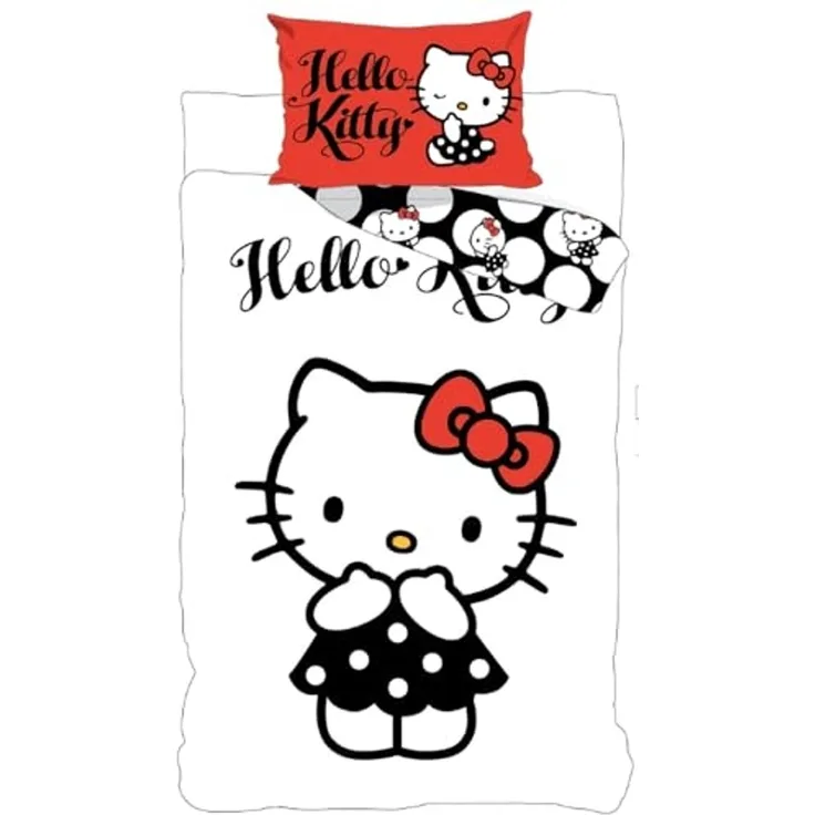 Hello Kitty Baby Bettwäsche Set 40 x 60 und 100 x 135 cm Baumwolle