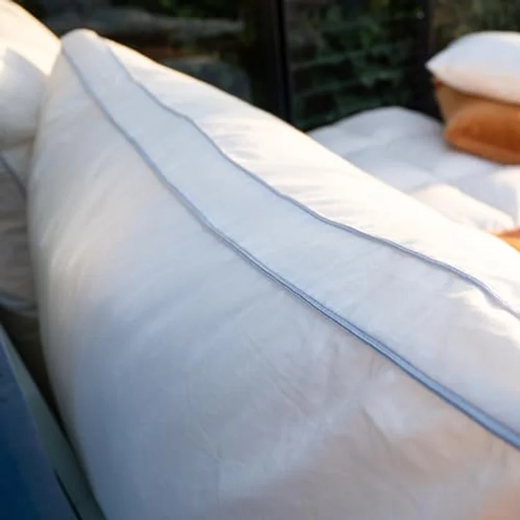 Paradies Kopfkissen Softy Top Bio, Füllung: 100% Polyester, Bezug: 100% Bio-Baumwolle, Bauchschläfer, Seitenschläfer, Rückenschläfer, hergestellt in Deutschland, Füllmengenanpassung durch Reißverschluss – Bild 9