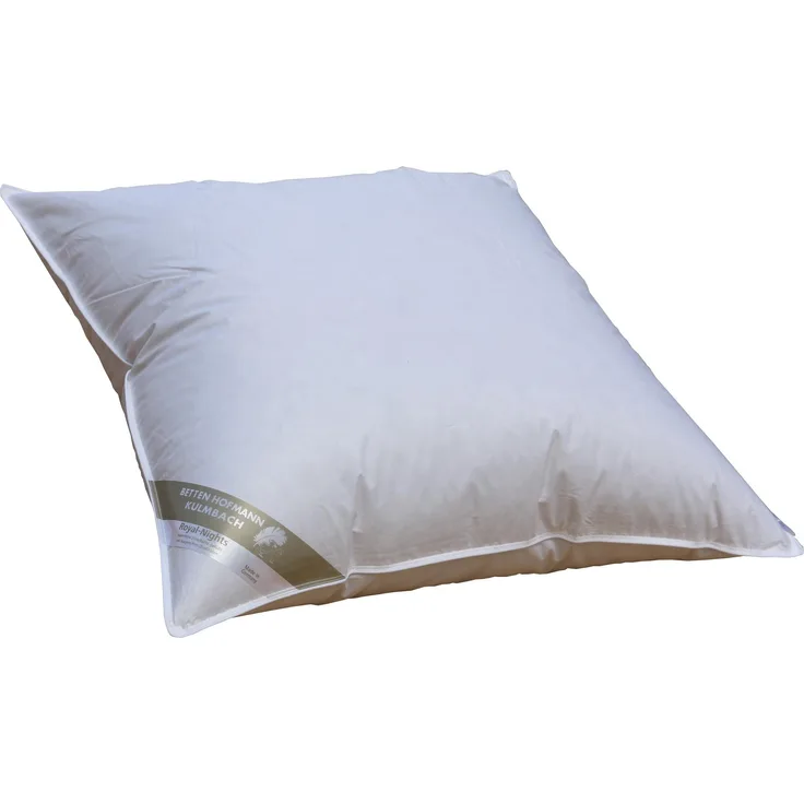 Betten Hofmann Daunenkissen 80x80 cm 850g Daunen Kopfkissen Kissen prall dick 100% neue Daunen