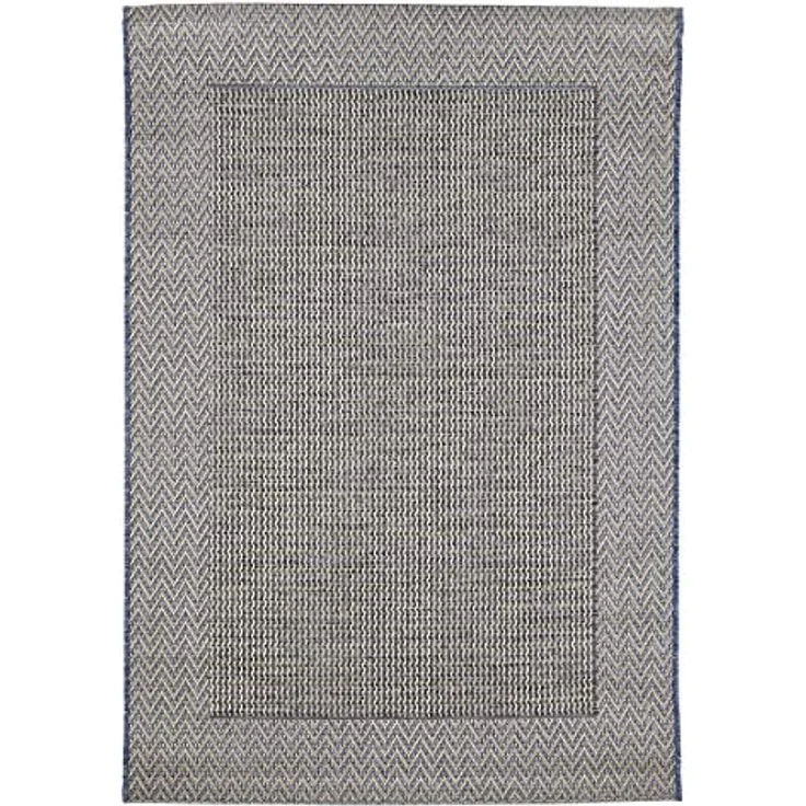 andiamo In- & Outdoor Teppich wetterfest und wasserdurchlässig Flachgewebe Kurzfloor 120x170 cm Beige-Anthrazit – Bild 2
