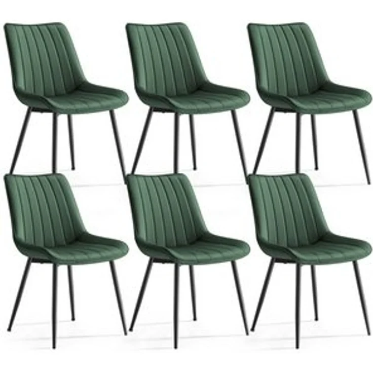 Songmics Esszimmerstuhl (6 St), Küchenstuhl bis 120 kg – Bild 6