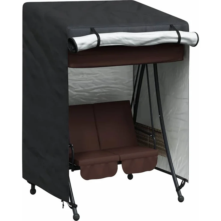 vidaXL Hollywoodschaukel-Abdeckung 120 x 90 x 155 cm 210D Oxford Stoff 4105906 – Bild 3