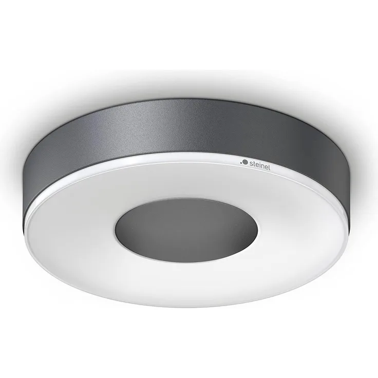 Steinel 'RS 200 SC' Innenleuchte mit 360° Bewegungsmelder, per Bluetooth App bedienbar, 17,1 W, 3000 K, Aluminium anthrazit, 5,3 x 26,3 x 26,3 cm