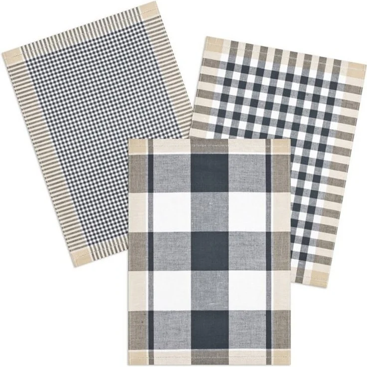 Kracht Geschirrtuch Landhaus, (Set, 3-tlg, Set), 3er Pack Geschirrtücher (3 Stück), ca. 50 x 70 cm, Halbleinen – Bild 4