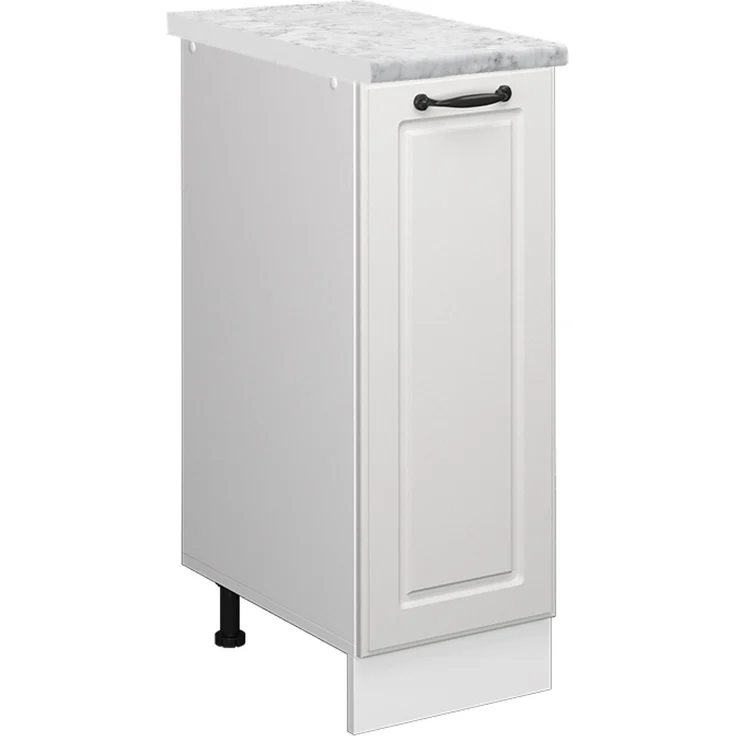 Apothekerschrank R-Line Weiß Landhaus 30 cm AP Marmor Vicco – Bild 1