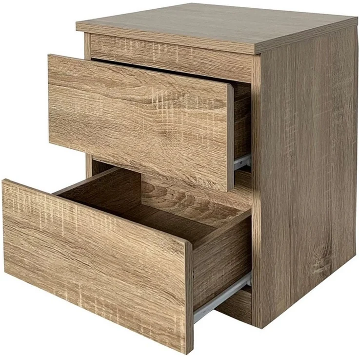 HTI-Living Nachtkommode Nachtkommode 2er Set Sonoma (Set, 2 St, 2 Nachtkommoden), Nachtschrank Nachttisch – Bild 2