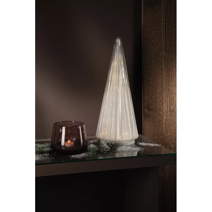 RAYA Dekobaum mit LED aus Glas
