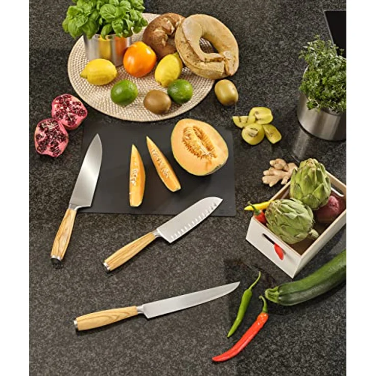 Roesle Artesano Olivenholz Fleischmesser 19 cm – Bild 3