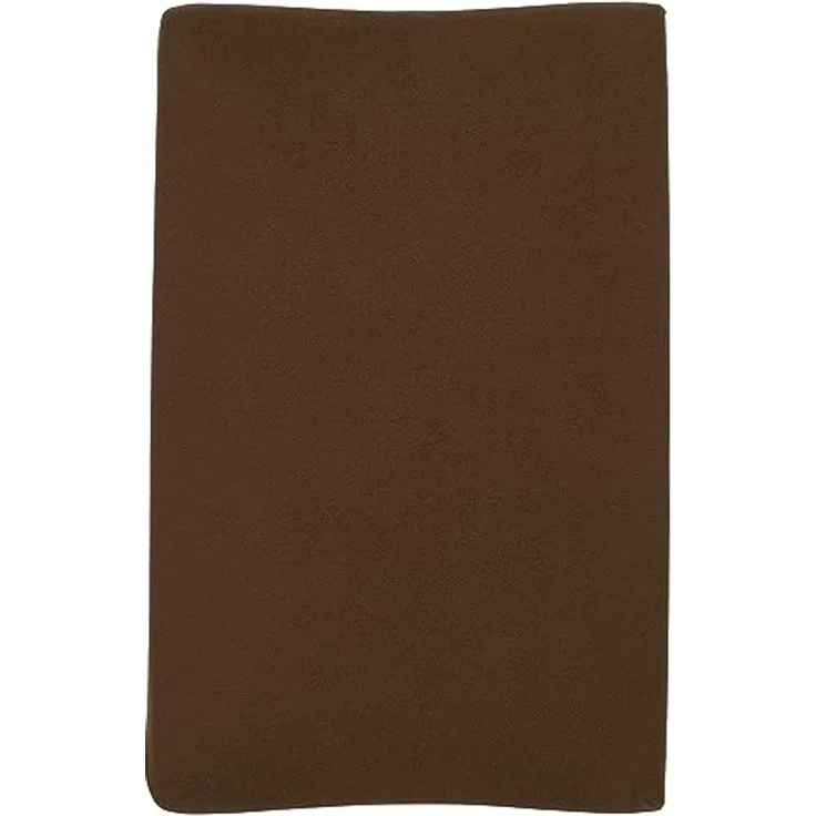 Meyco Baby Knit Basic Wickelauflagenbezug (weich und hautfreundlich, aus 100 % Baumwolle, waschbar, einfache Pflege, trocknergeeignet, Größe: 50x70 cm), Schokolade – Bild 2
