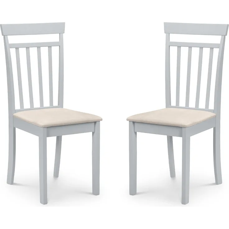 Julian Bowen Coast Esszimmerstühle, 2er-Set, grau