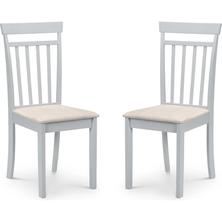 Julian Bowen Coast Esszimmerstühle, 2er-Set, grau