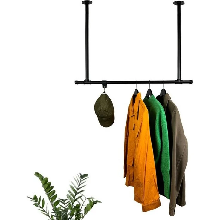 RSR Hangers Kleiderstange Garderobe Industrial Design Deckenmontage Garderobenstange Nora – Bild 3