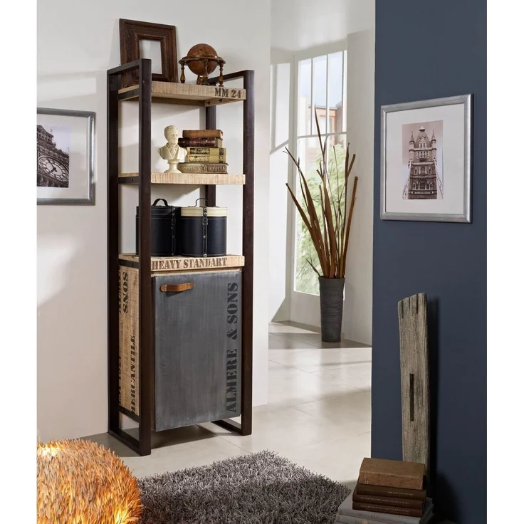 Regal Mango 60x40x180 natur bedruckt FACTORY #104 – Bild 6