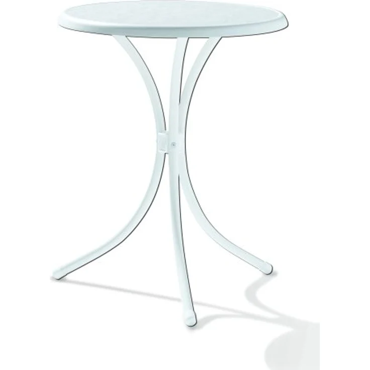 Sieger Bistro-tisch Bistro-tisch mit Mecalit-PRO Tischplatte, Stahl Weiß 60 x 72 x 60 cm – Bild 2