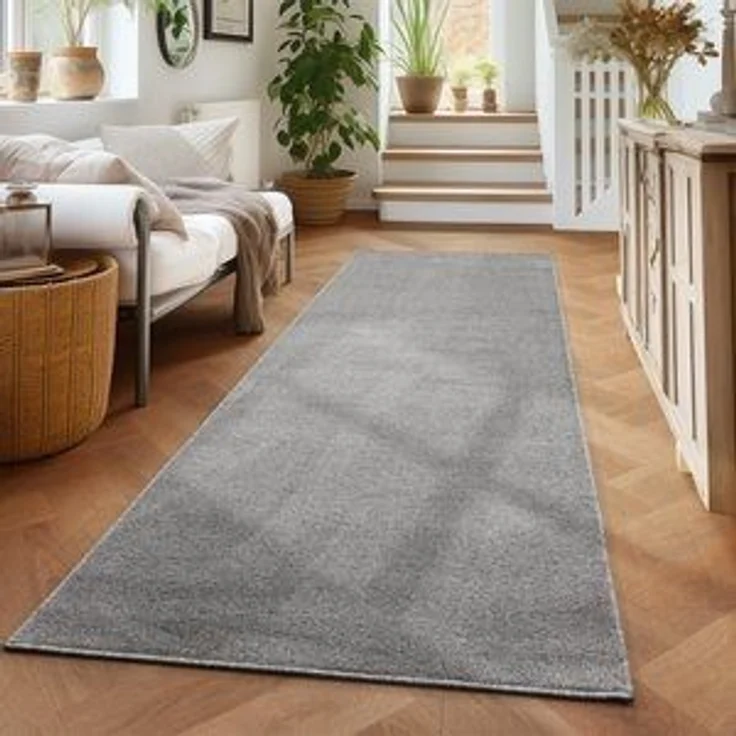 Carpettex Veloursteppich Unicolor - Einfarbig, Rund, Höhe: 11 mm, Einfarbig Kurzflor Teppich Wohnzimmer verschiedene farben und größen – Bild 6