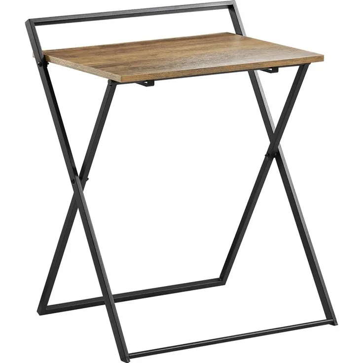 SoBuy FWT88-F Schreibtisch, MDF, PVC-Beschichtung, Braun, 60 x 77 x 40 cm