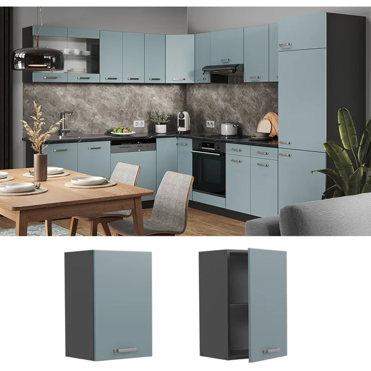 Hängeschrank R-Line Blau-Grau 40 cm Vicco – Bild 2