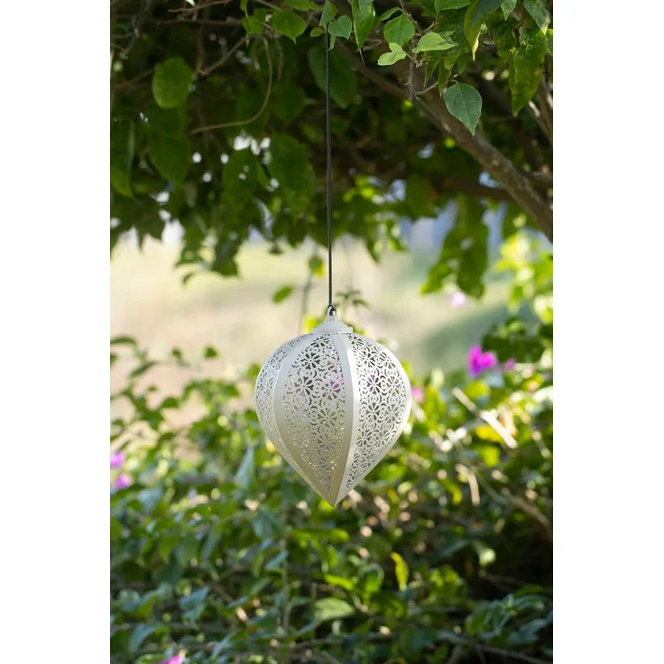Northpoint LED Gartenleuchte LED Solar Metall Hängeleuchte LED Windlicht Dekolampe Dämmerungssensor – Bild 7