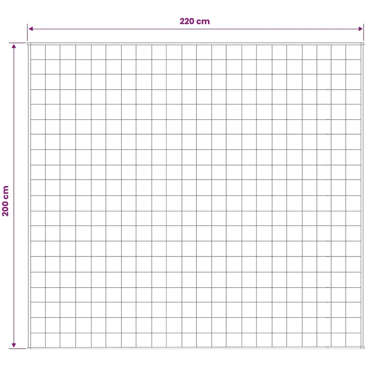 vidaXL Gewichtsdecke Anthrazit 200 x 220 cm 9 kg 100% Baumwolle 205T 3442983 – Bild 7