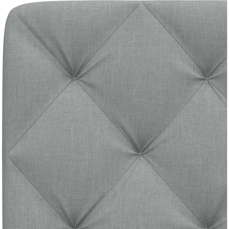 vidaXL Kopfteil-Kissen Hellgrau 160 cm Stoff Grau – Bild 6