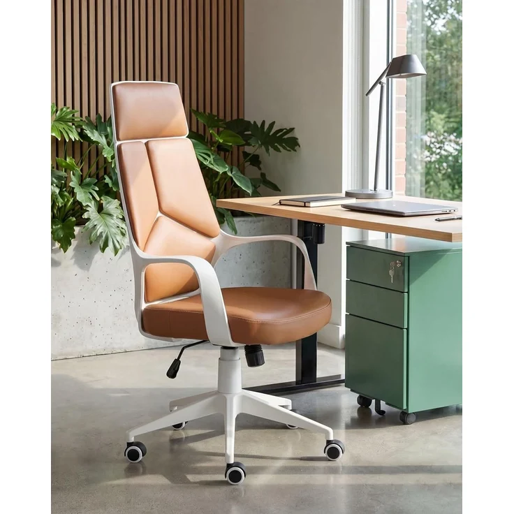 Bürostuhl DELIGHT Kunstleder Dunkelbeige – Bild 2