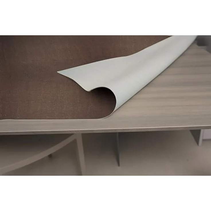 GEMITEX Tischschoner Linum, hergestellt in Italien, rutschfest, stoßfest, doppelseitig, braun/weiß, 140x180 cm, dekoriert und schützt Ihren Tisch vor Stößen, Kratzern und Flüssigkeiten – Bild 3