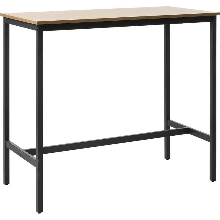 Bartisch >CESURA< in Eiche-Dekor, schwarz - 60x105x120 (BxHxT)
