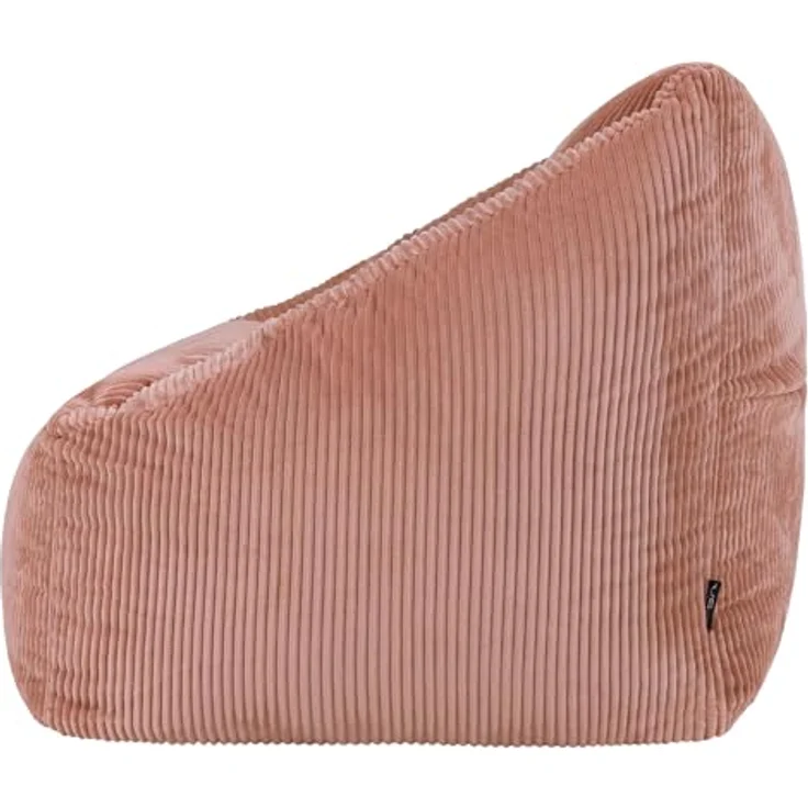 Icon Natalia Sitzsack Sessel für Erwachsene, Rosa, Flauschiger Cord Stoff, Riesen Sitzsack Cord mit Füllung, Bean Bag Chair, Bequemer Sessel Wohnzimmer, Lounge, Schlafzimmer, Büro – Bild 7