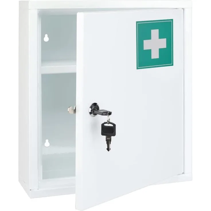 HI Medizinschrank 31,5 x 10 x 36 cm Stahl 423969