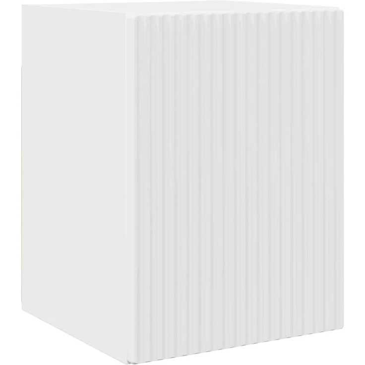 2-tlg. TV-Wandschrank, Fernsehschrank Wandmontiert Glänzend Weiß 30 x 31 x 40 cm – Bild 5