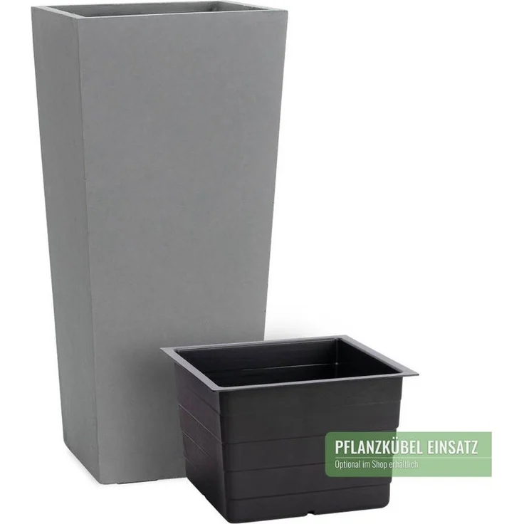 Pflanzwerk® Pflanzkübel CONIC Premium Blumenkübel Pflanzsäule Fiberglas mit Lotus-Effekt, Fiberglas - Handgefertigt - Rechteckig - Frostbeständig – Bild 2