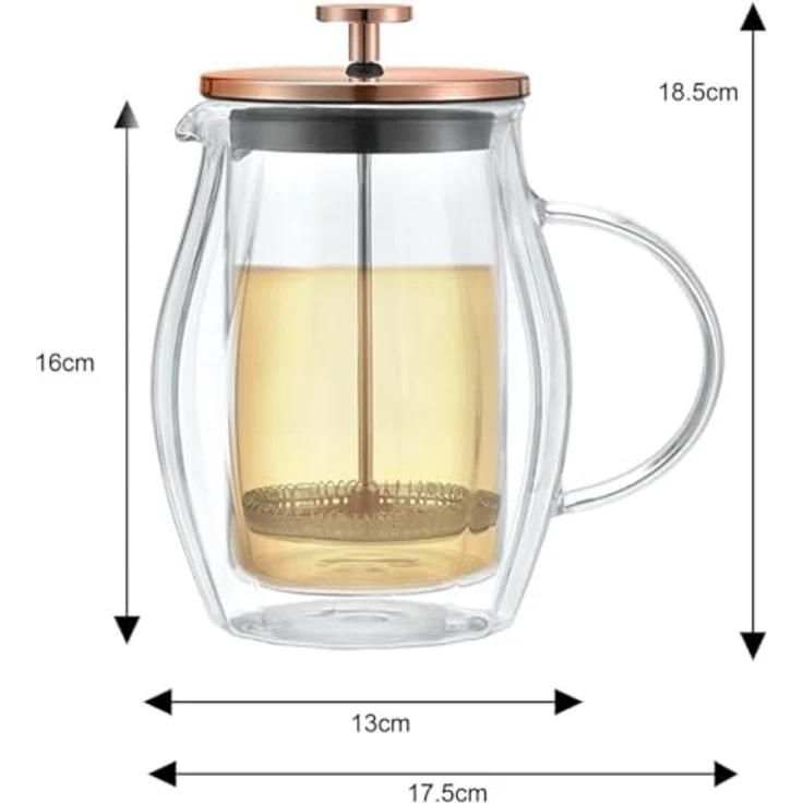 Klausberg Klausberg Kaffee- und Teezubereiter 0,60 Liter French Press KB7722 – Bild 6