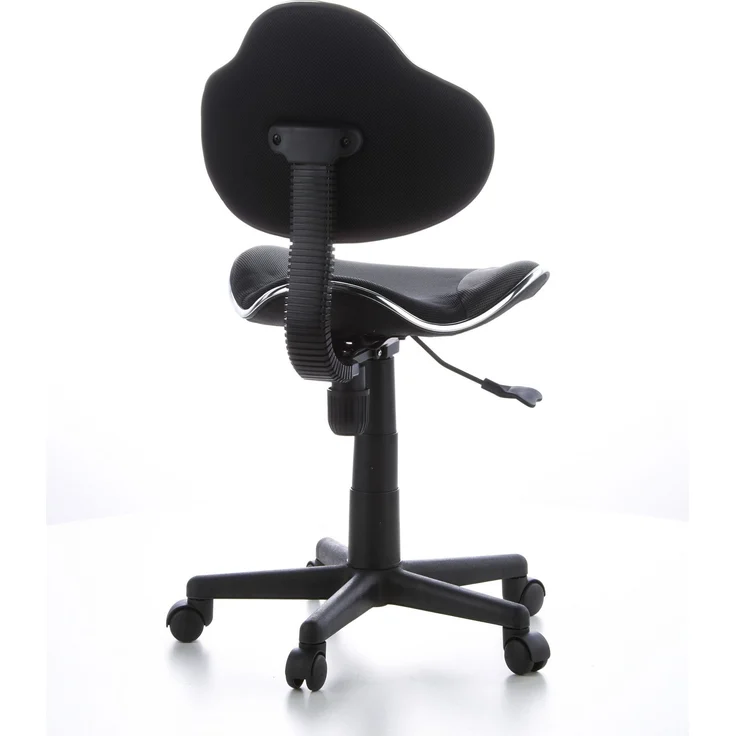 hjh OFFICE 634120 Kinder Schreibtischstuhl KIDDY GTI-2 Stoff Schwarz/Grau ergonomischer Jugenddrehstuhl höhenverstellbar – Bild 6