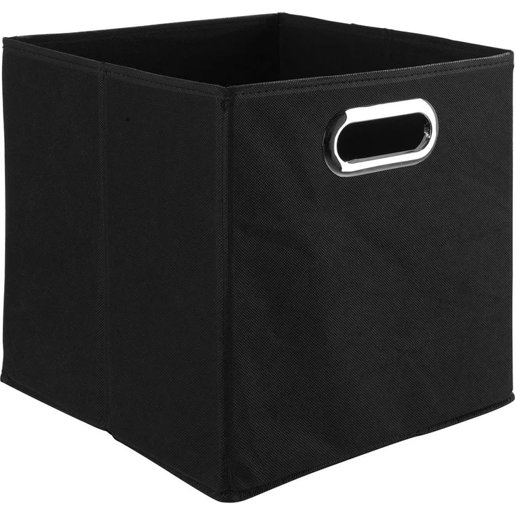casa NOVA Aufbewahrungsbox ENNI, 4er Set, Vlies, B 27 cm x T 27 cm, Schwarz – Bild 3