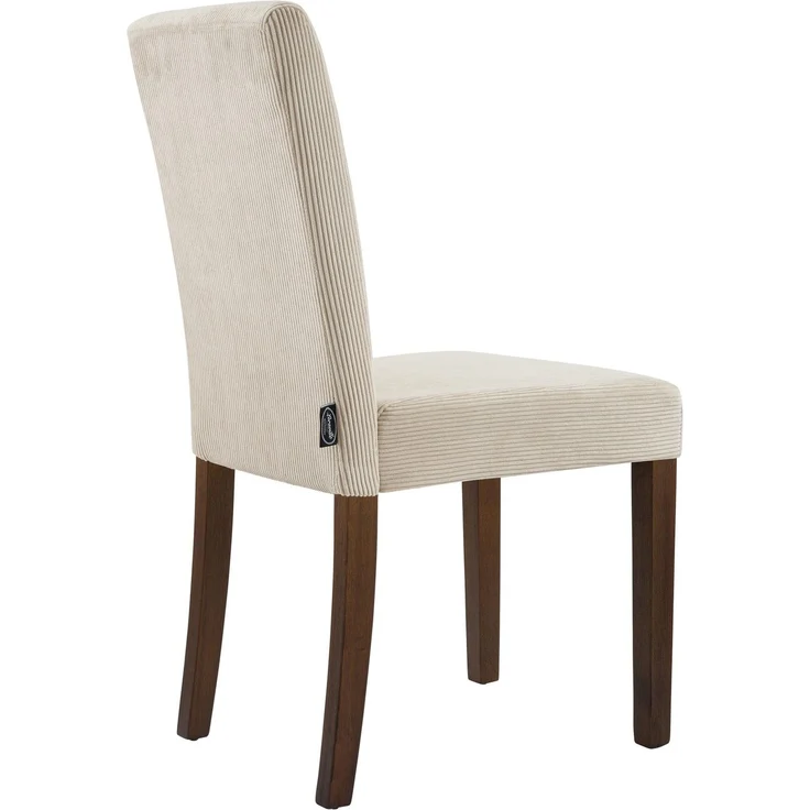 CLP Esszimmerstuhl Ina Cordbezug gepolstert mit Rückenlehne und Holzbeinen,hellbraun antik-dunkel – Bild 6