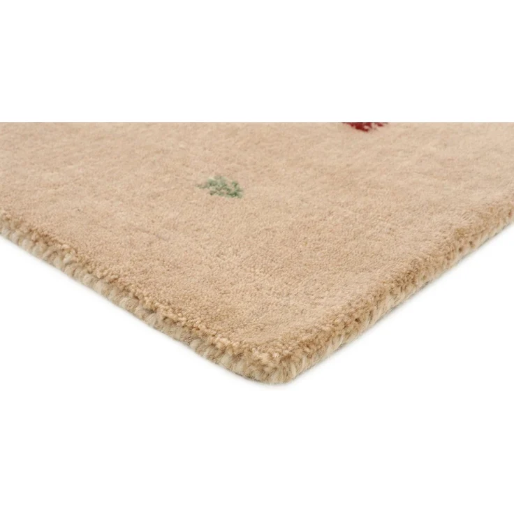 carpetfine Wollteppich Gabbeh Uni, auch als Läufer und Rund erhältlich, rechteckig, Höhe: 15 mm, reine Wolle, handgewebt, Gabbeh Loom Tiermotiv, große Farbauswahl – Bild 2
