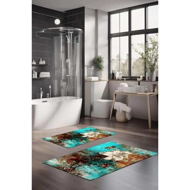Mijolnir 'CT-5384' Badematten-Set (2-teilig), Mehrfarbig – Bild 2