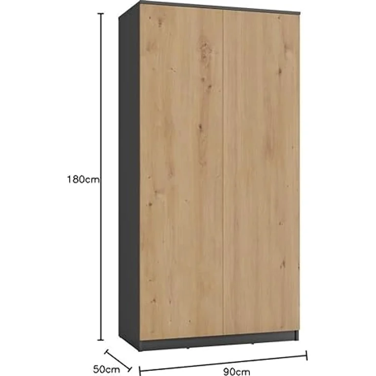 ibonto Kleiderschrank Vielseitiger Hochwertiger Mehrzweckschrank mit TIP-ON-System – Bild 4
