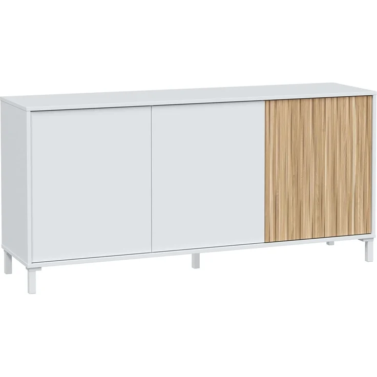 Calicosy Buffet 3 Türen L154 cm - Ethna - Weiß – Bild 5
