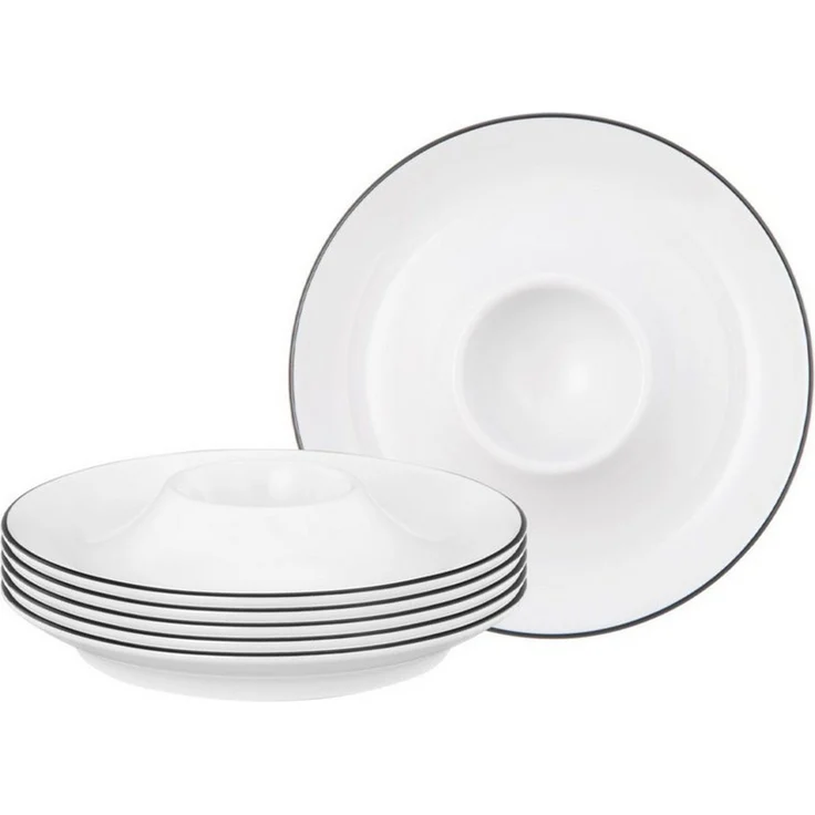 Seltmann Weiden Lido Black Line Eierbecher ø 12,5 cm 6er Set – Bild 3