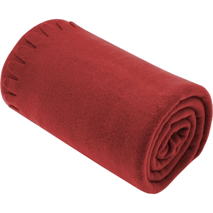 ZOLLNER Kuscheldecke Fleecedecke, 130x170 cm, Polyester, rot – Bild 3