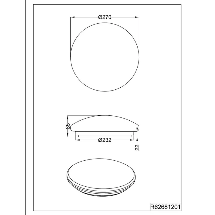 LED Deckenleuchte PUTZ – Bild 4