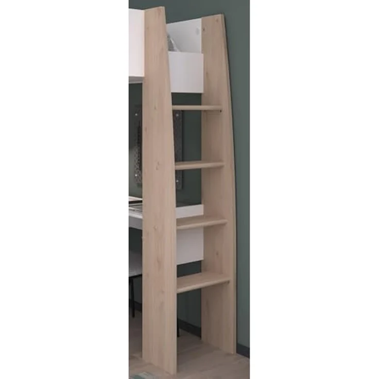Shelter 11 Parisot Hochbett Kinderzimmer Eiche Jackson Nachbildung/Weiß 90x200 – Bild 5