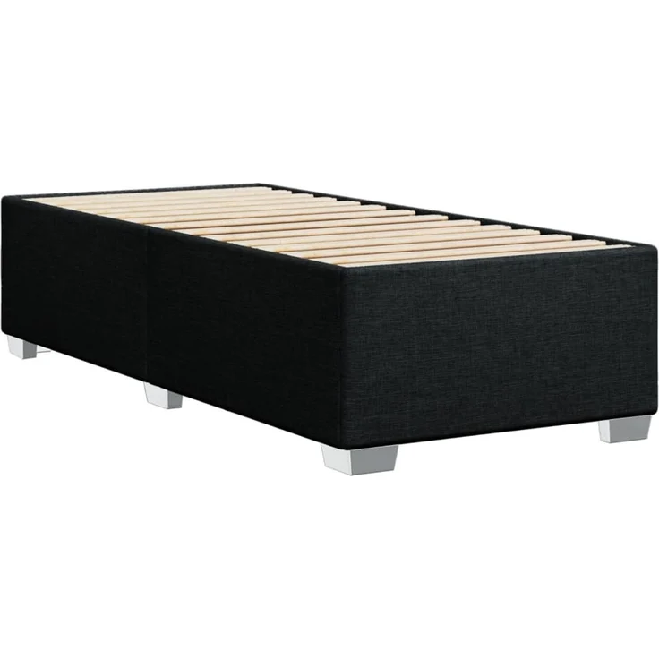 vidaXL Bettgestell ohne Matratze Schwarz 100x200 cm Stoff 3284452 – Bild 5